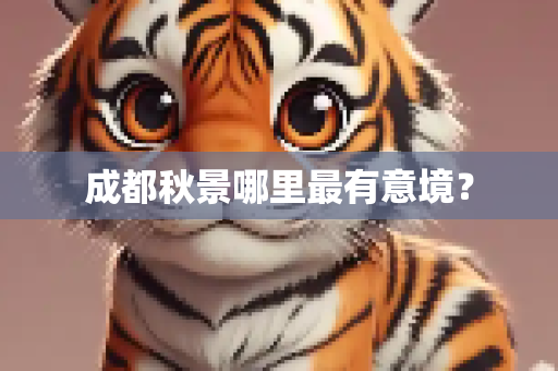 成都秋景哪里最有意境？