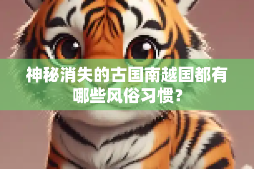 神秘消失的古国南越国都有哪些风俗习惯？