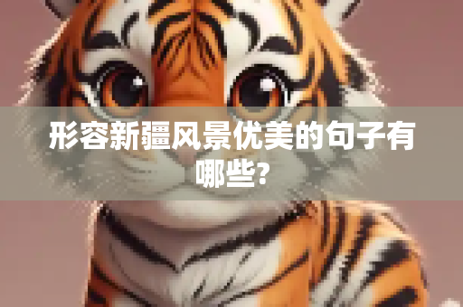 形容新疆风景优美的句子有哪些?