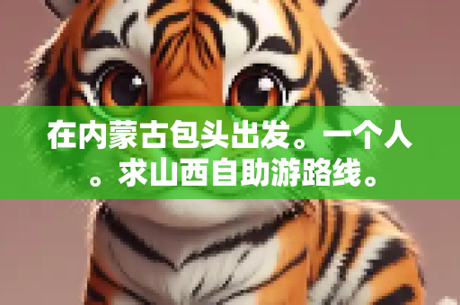 在内蒙古包头出发。一个人。求山西自助游路线。